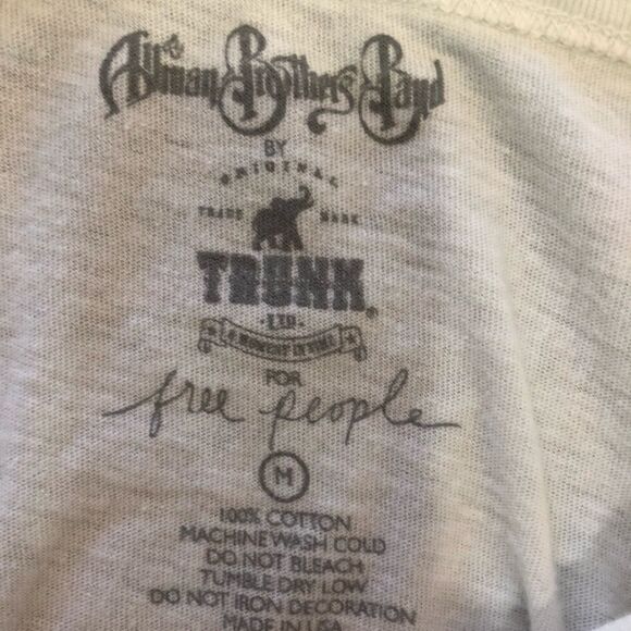 White Graphic Lace-Up Women Top - Picture 3 of 4